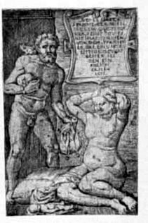 Allegorische Darstellung - Geizhals