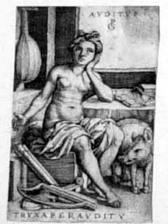 Allegorische Darstellung der Fünf Sinne -  Das Gehör