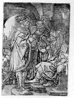 Joseph verkauft Weizen an seine Brüder