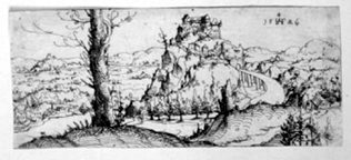 Felsenschloss mit einer Brücke
