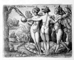 Traum des Paris - Drei Grazien mit dem Apfel