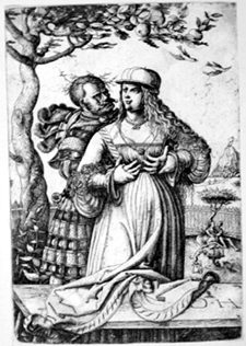 Soldat mit einem Mädchen