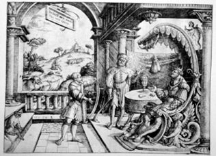 Harfenspielender David vor Saul