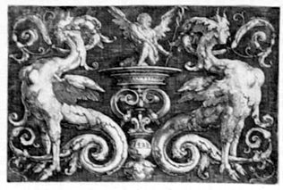 Zierstück mit Sphinxen