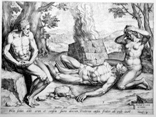 Adam and Eve beweinen the Death Abels