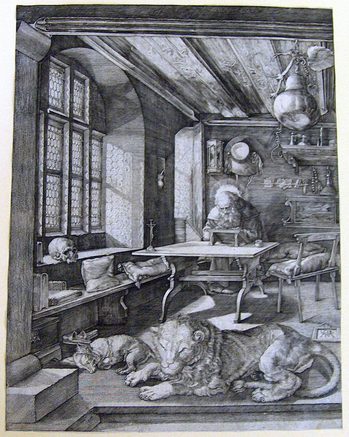 Hl. Hieronymus in der Zelle