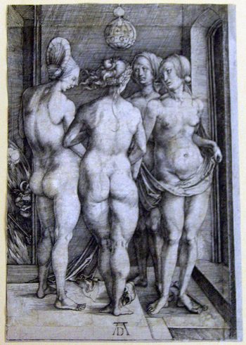 Vier nackten Frauen