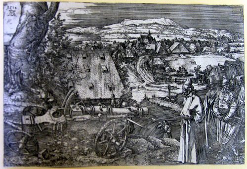 Landschaft mit einer Kanone