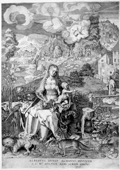Mary with the Christ Child and the Tieren