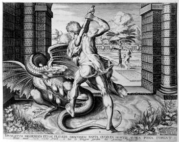 Herakles im Garten der Hesperiden