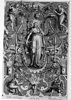 Allegorische Darstellung der Vier Elemente - Feuer