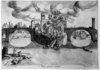 Ansicht der Tiberinsel in Rom