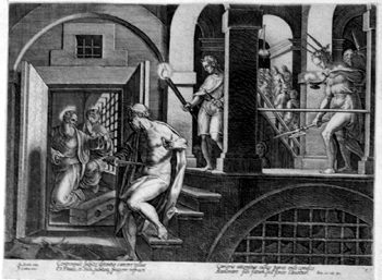 Paulus und Silas im Gefängnis in Philippi