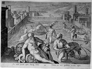Flußgott mit den Fischern