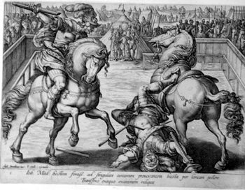 Lebensgeschichte des Giovanni Medici Ein Reiterkampf