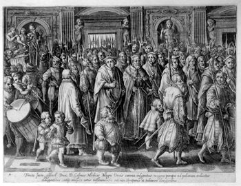 Feierlicher Einzug von Cosimo dem I. Medici in Florenz