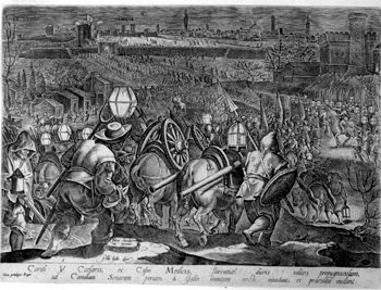 Belagerung von Camolia durch Kaiser Karl V. und Cosimo I. Medici