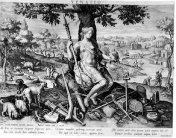Allegorical Representation - Hunt Kupferstich 221 x 280 mm