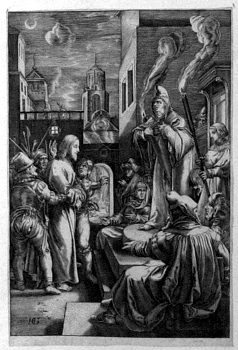 Verhör Christi vor dem Hohen Rat - Christus vor Kaiphas