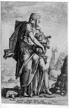 Allegorische Darstellung der Sieben Todsünden - Avaritia - Habgier