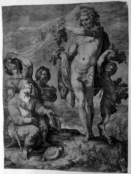 Trinker bitten Bacchus um weitere Gaben