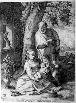 Heilige Familie mit kleinem Johannes dem Täufer