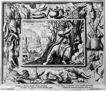 Allegorische Darstellung - Vier Jahreszeiten - Winter