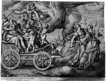 Allegorische Darstellung  der Tugenden - Caritas mit Glaube und Hoffnung