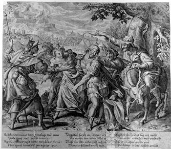 Allegorische Darstellung - Menschliche Sünden - Faulheit, Trägheit und Verrat