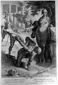 Fesselung Merkurs durch Venus und Amor