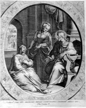 Christus mit Maria und Marta