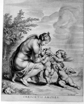 Venus, die Liebesgötter säugend