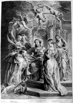 Maria mit Hl. Ildefons von Toledo