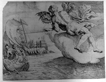 Westwind hilft Odysseus auf seiner Heimreise