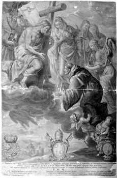 Christus mit dem Hl. Thomas von Villanova