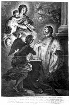 Maria mit Christuskind und  dem Hl. Franz Xaver