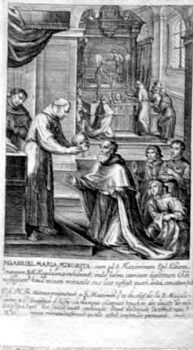 P. Gabriel Maria mit den Reliquien des Hl. Maximus