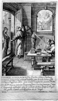 Schreibender P. Gabriel Maria