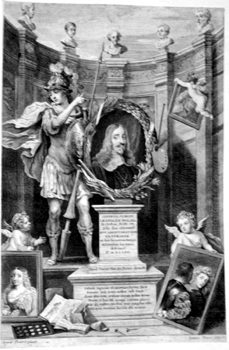 Allegorisches Bildnis von Erzherzog Leopold Wilhelm (Theatrum  Pictorium Davidis Teniers Antverpiensis pictoris...)
