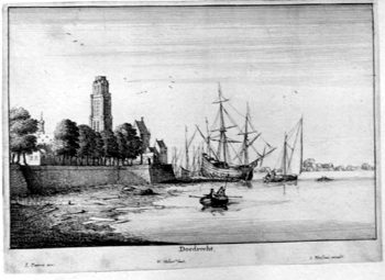 Ansicht des Hafens von Dordrecht