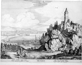 Allegorische Monatsdarstellung - Oktober