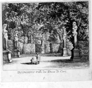 Gartenterrasse der Villa von Herzog di Ceri