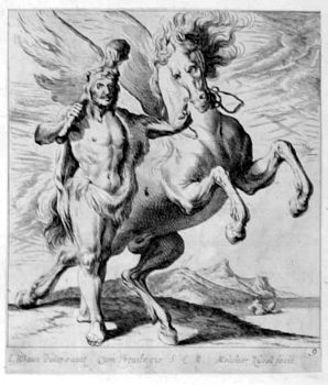 Herakles mit  Pegasus