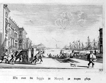 Sänftenträger in Neapel