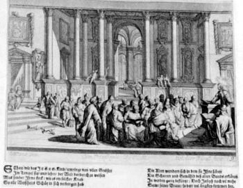 Zwölfjähriger Christus im Tempel unter den Schriftgelehrten
