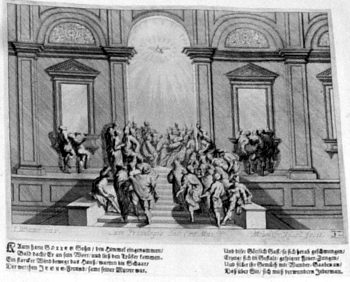 Pfingstereignis - Sendung  des Heiligen Geistes