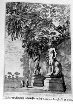 Garten der Villa Borghese in Rom
