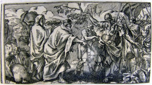 König Melchisedech segnet Abraham