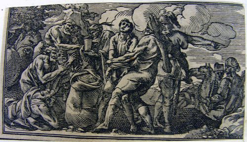 Geschichte mit dem Silberbecher -Der Becher wird in Benjamins Sack gefunden