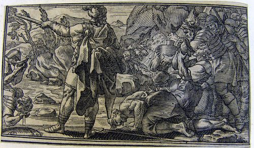 Gideon prüft sein Heer am Jordan